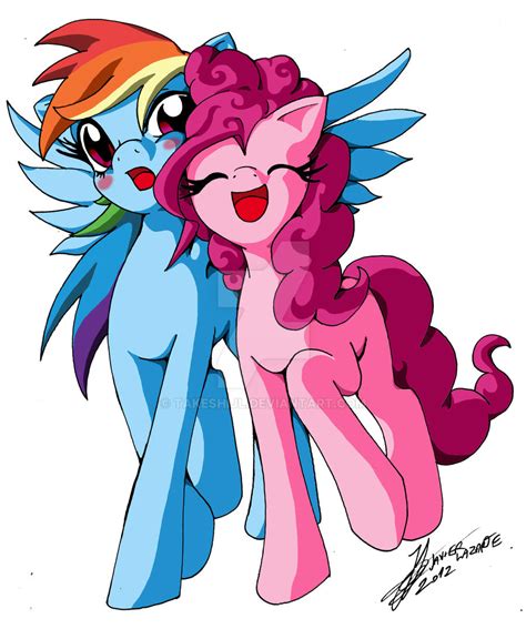 Rainbow dash y pinkie pie by TakeshiJl on DeviantArt