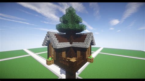 How to Build a Spruce TreeHouse in Minecraft - YouTube