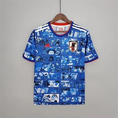 21-22 Japan Special Blue Anime Football Kit- Fans version in 2022 | Japan soccer jersey ...