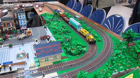 North Down Model Railway Society LEGO train layout - YouTube