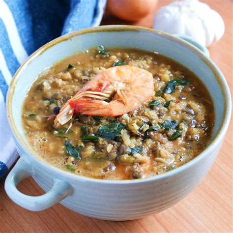 Ginisang Munggo with Shrimps (Mung Bean Soup) | Amiable Foods