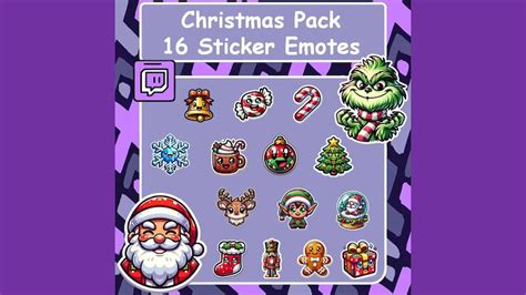 Christmas Twitch Emotes, Discord Emotes, Cute Emotes, X-mas Emotes, Youtube Emotes, Tiktok ...