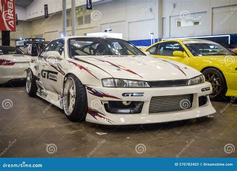 Nissan Silvia S14 Kouki Drift Car in the Elite Showcase Editorial Stock Photo - Image of ...