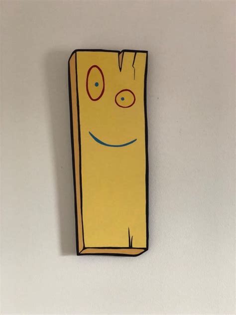 Plank From Ed Edd & Eddy, Meme, Wood Painting, Nostalgia, Wood Art, Cool Gifts, Funny Gift, Gag ...