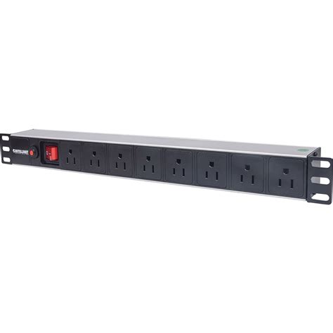 19" 1U Rackmount 8-Way Power Strip - US Type - Walmart.com - Walmart.com