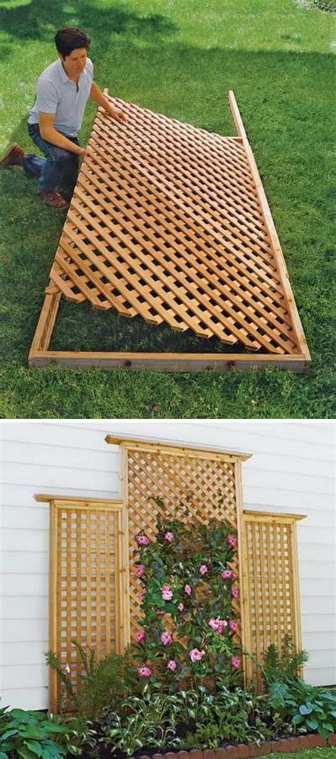 DIY Wood Lattice Trellis . Backyard Projects, Outdoor Projects, Garden ...