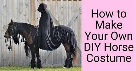 How to Make Your Own DIY Horse Costume (8 Examples)