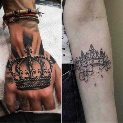 26++ Awesome King and queen crown tattoo designs ideas in 2021