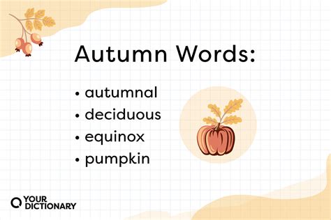 Autumn Vocabulary Words From A to Z | YourDictionary