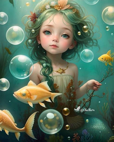 Pinterest | Mermaid artwork, Christmas card art, Surreal art