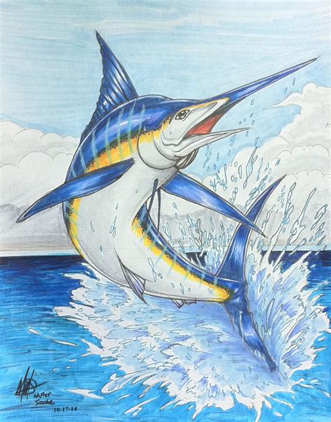 Marlin fish_close view -^w^- by wsache007 on DeviantArt