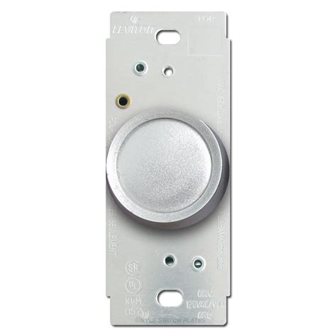 Silver Leviton Rotary Light Dimmer Switch | Kyle Switch Plates