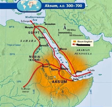 Axum Map Africa