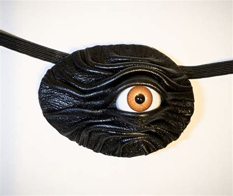 Black Leather Eye Patch Cosplay Evil Eye Steampunk Pirate - Etsy