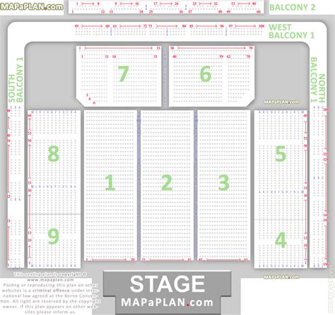 Cardiff International Utilita Arena seating plan - Detailed seat numbers chart with rows and ...