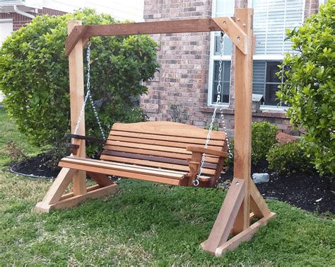 Simple Tips to Build DIY Wood Porch Swing Frame Plans - EasyHomeTips.org