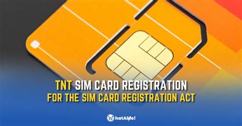 STEP BY STEP GUIDE: TNT SIM Card Registration for the SIM Card Registration - WhatALife!