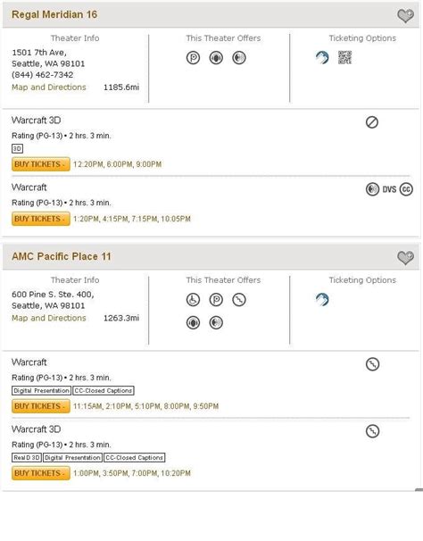 Regal Meridian 16 and AMC Pacific Place 11 are showing the same movies? : /u/virtualfaq ...