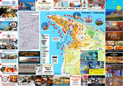 Piran tourist map