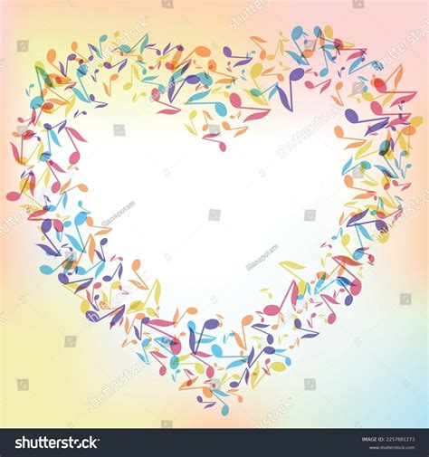 Colorful Music Notes Border Frame Multicolor Stock Vector (Royalty Free) 2257881273 | Shutterstock