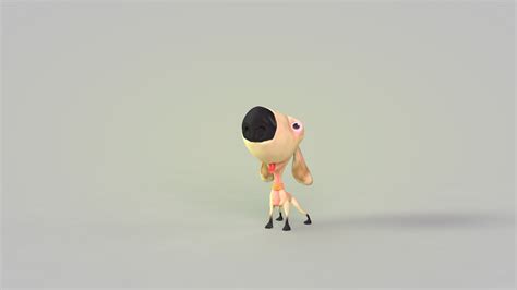 Free Dog Cartoon 3d Model