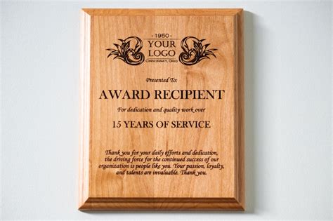 Custom Wood Plaque Engraved Award Plaque Corporate Gift - Etsy