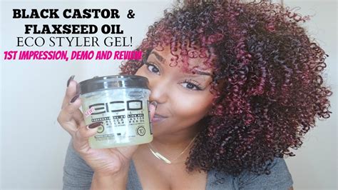 BLACK CASTOR AND FLAXSEED OIL | Eco Styler Gel Review and Demo! - YouTube