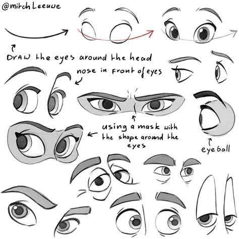 Drawing Cartoon Eyes Tutorial - Cartoon Eyes Draw Step Cartoons Drawings Drawing Guide Learn ...