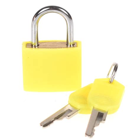 4 Color Small Coloured Coated Brass Suitcase Travel Luggage Bag Padlocks Suitcase Padlock Locks ...