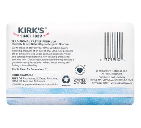 Kirk’s Best Bar Soaps | Natural Gentle Castile Soaps | Original Fresh Scent