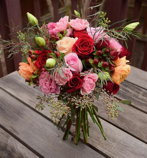 Valentine's Day flower bouquet - mix of beautiful premium flowers. | Flowers bouquet, Flowers ...