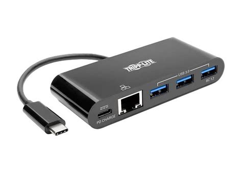 Tripp Lite USB C Docking Station w/ USB Hub, Ethernet Adapter & PD ...