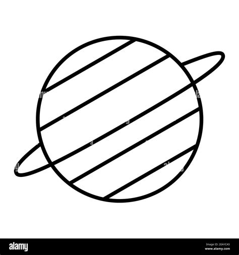 Outline illustration of a Uranus icon Stock Photo - Alamy