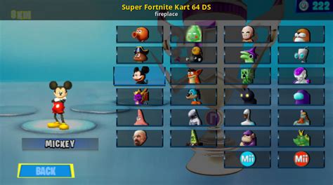 Super Fortnite Kart 64 DS [Mario Kart Wii] [Works In Progress]