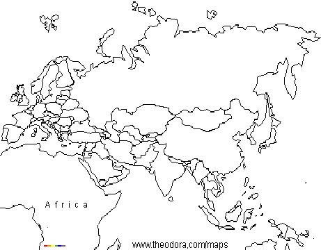 Maps: Blank Map Of Europe And Asia