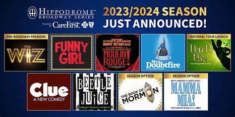 News: Hippodrome Theatre in Baltimore Announces 2023/2024 Broadway Series | Maryland Theatre Guide