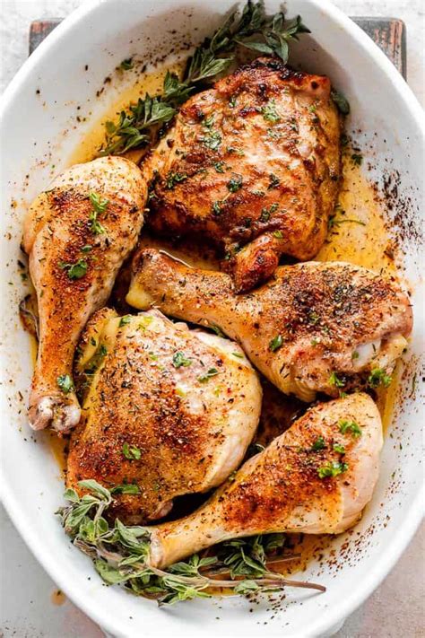 Tender & Juicy Oven Roasted Chicken Pieces | Diethood