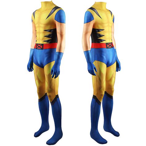 X-Men Wolverine Classic Costume Cosplay Outfits Adults Kids Hallowcos