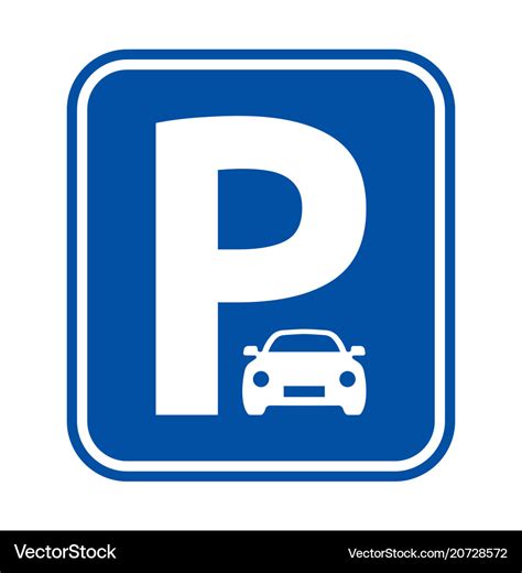 Parking sign Royalty Free Vector Image - VectorStock