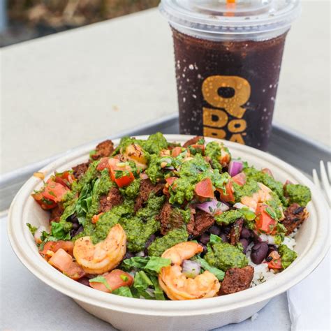 Qdoba Surf And Turf Burrito Bowl - Burrito Walls