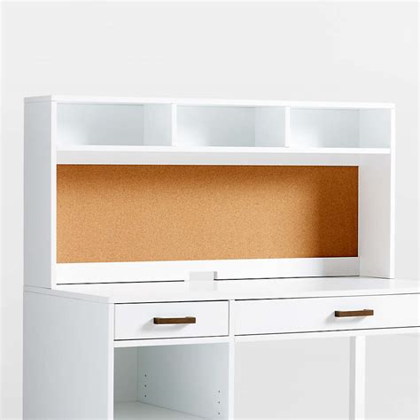 Kids Parke White Desk and Hutch | Crate & Kids