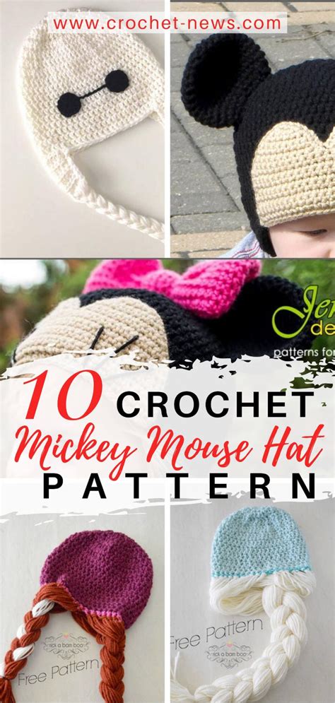 10 Crochet Mickey Mouse Hat Pattern - Crochet News