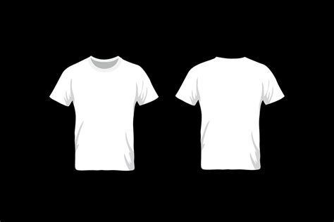 Blank T Shirt Template Front And Back