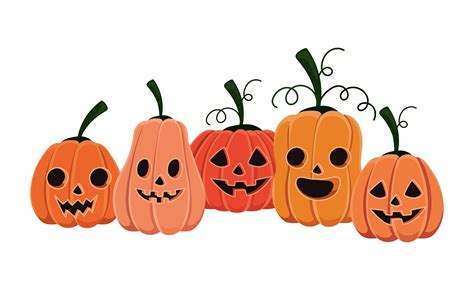 Halloween pumpkins cartoons design 1776910 Vector Art at Vecteezy