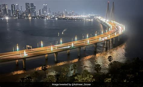 ''Light On Karwa Do'': Ashneer Grover's Hilarious Plea For Mumbai's Worli Sea Link