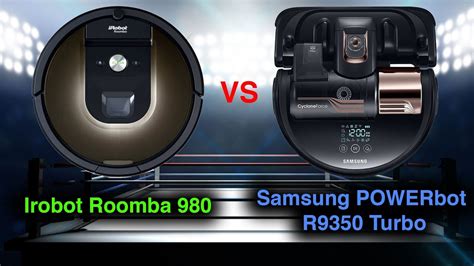 Roomba 980 VS Samsung POWERbot R9350 Turbo DETAILED Robot Vacuum Comparison - YouTube