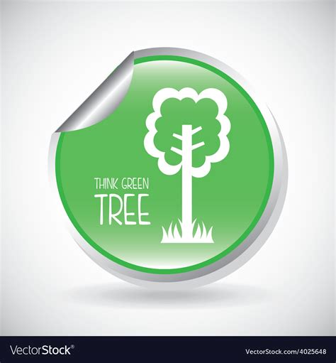 Green tree Royalty Free Vector Image - VectorStock