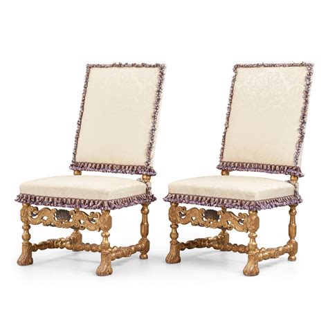 A pair of French Baroque chairs, circa 1700. - Bukowskis