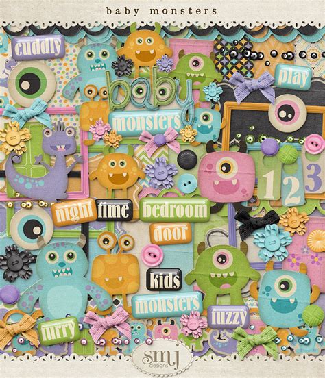 Baby Monsters | Shabby Miss Jenn Designs