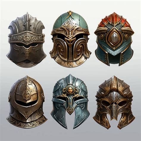 Premium Vector | Helmet ancient history warrior metal war old armor ...